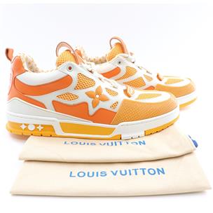 LOUIS VUITTON LV SKATE SNEAKER MEN S ORANGE SIZE 13 MADE IN ITALY SHOES BOOTS Like New Buya